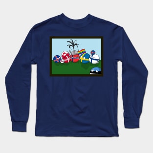 Polandball- Nordic family portrait Long Sleeve T-Shirt